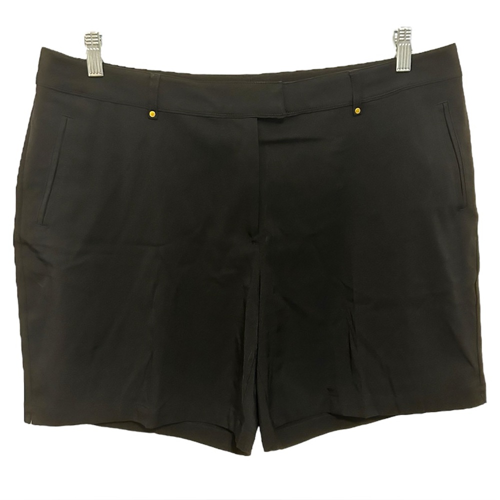 Lady Hagen Women’s Golf Shorts Black Size 16 7” Inseam Performance Stretch